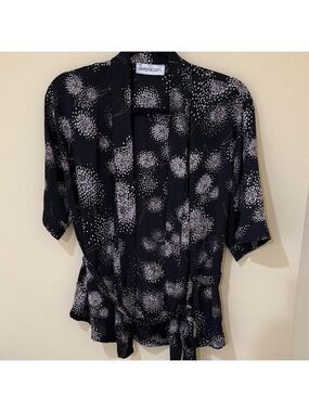 Veronica M Vintage lightweight Floral Blouse women’s top size L